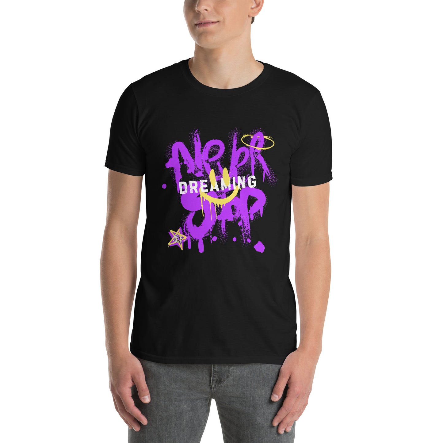 Μαύρο Ανδρικό T-shirt - Never Stop Dreaming