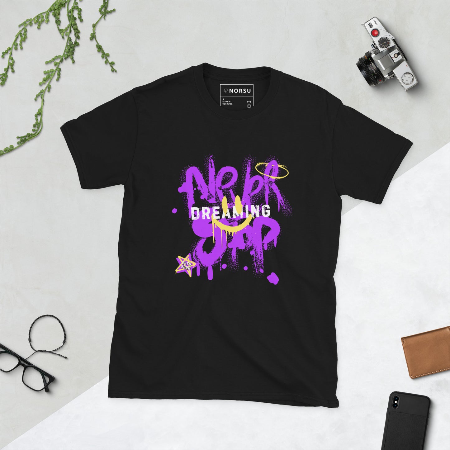 Μαύρο Ανδρικό T-shirt - Never Stop Dreaming