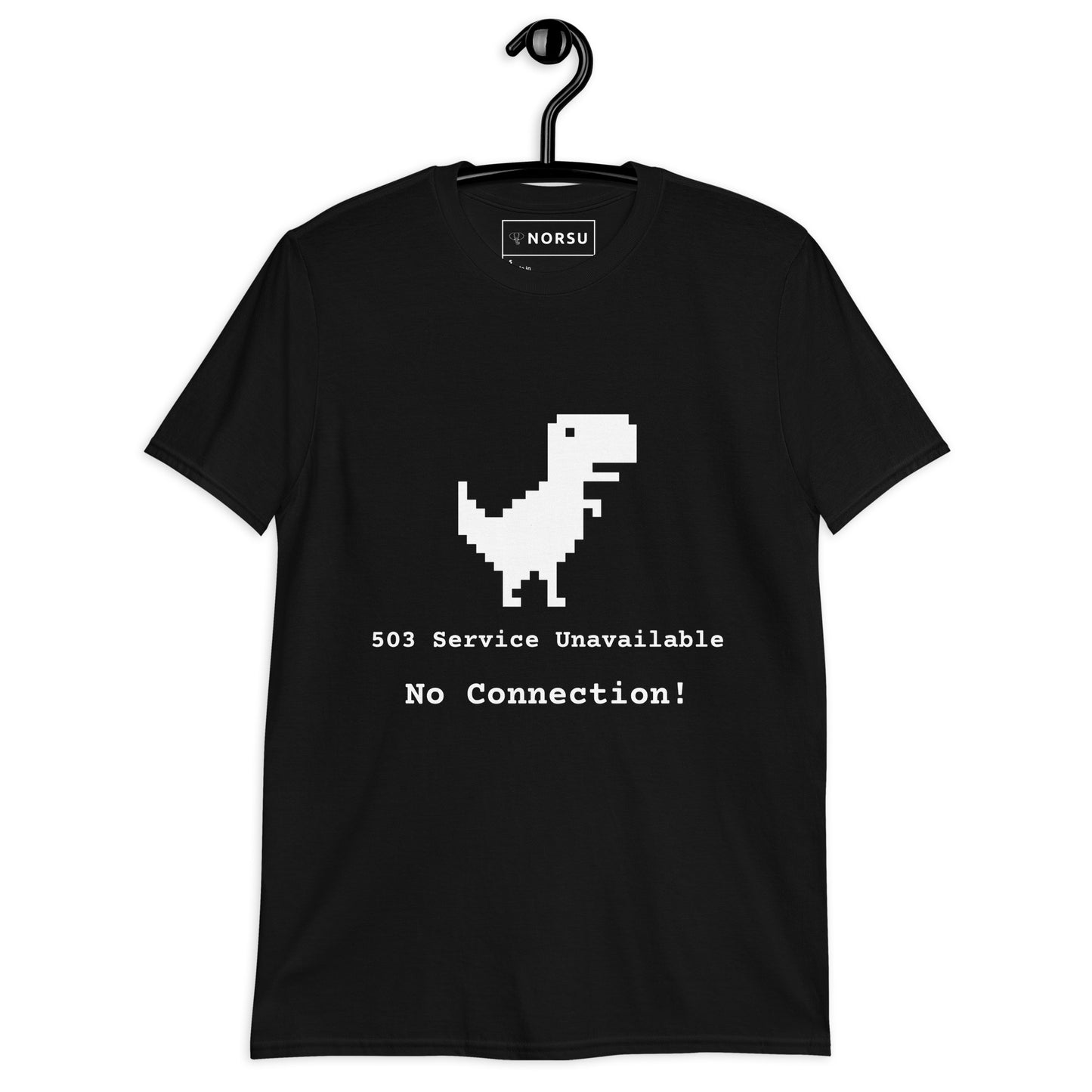 Μαύρο Ανδρικό T-shirt - Server Error 503, No Connection