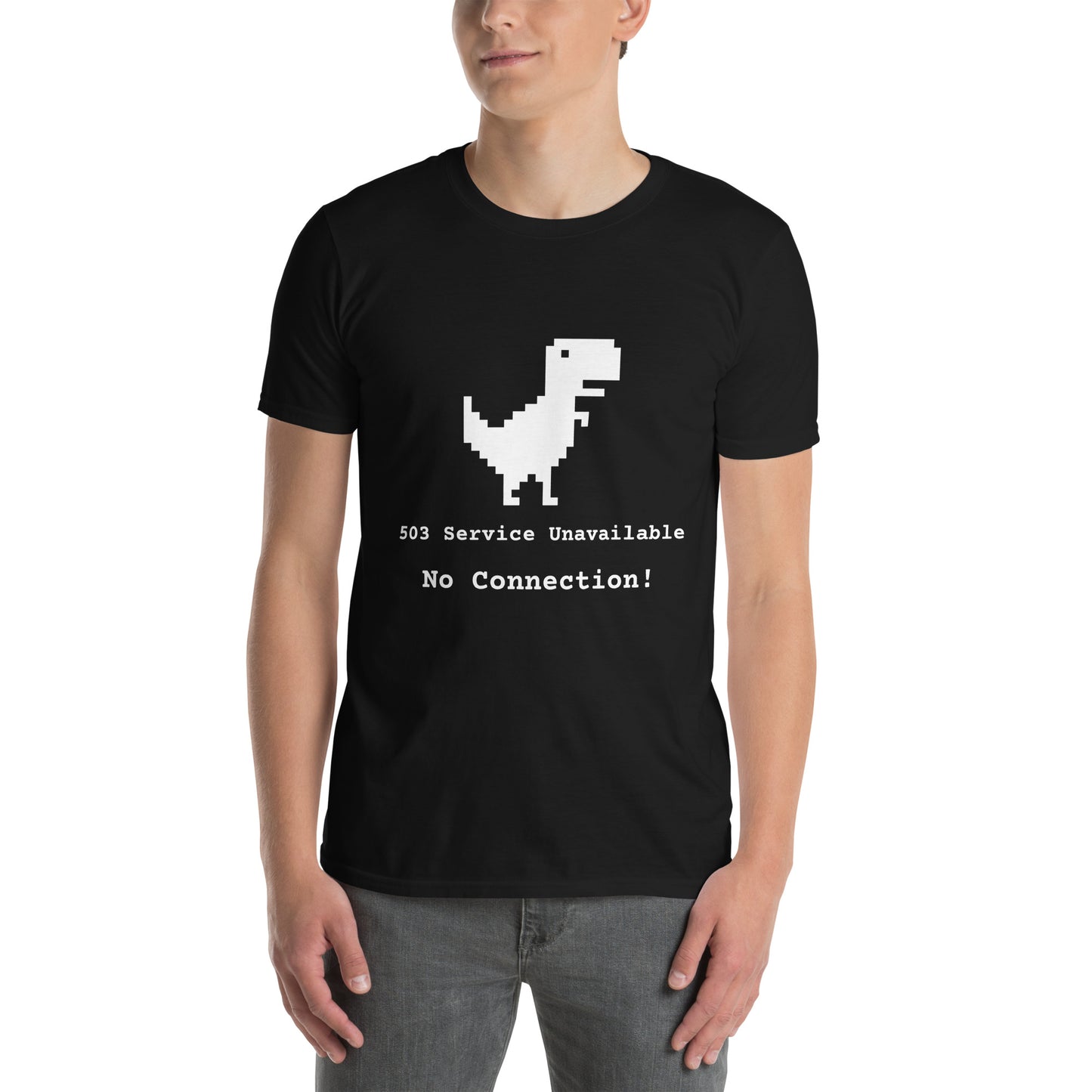 Μαύρο Ανδρικό T-shirt - Server Error 503, No Connection
