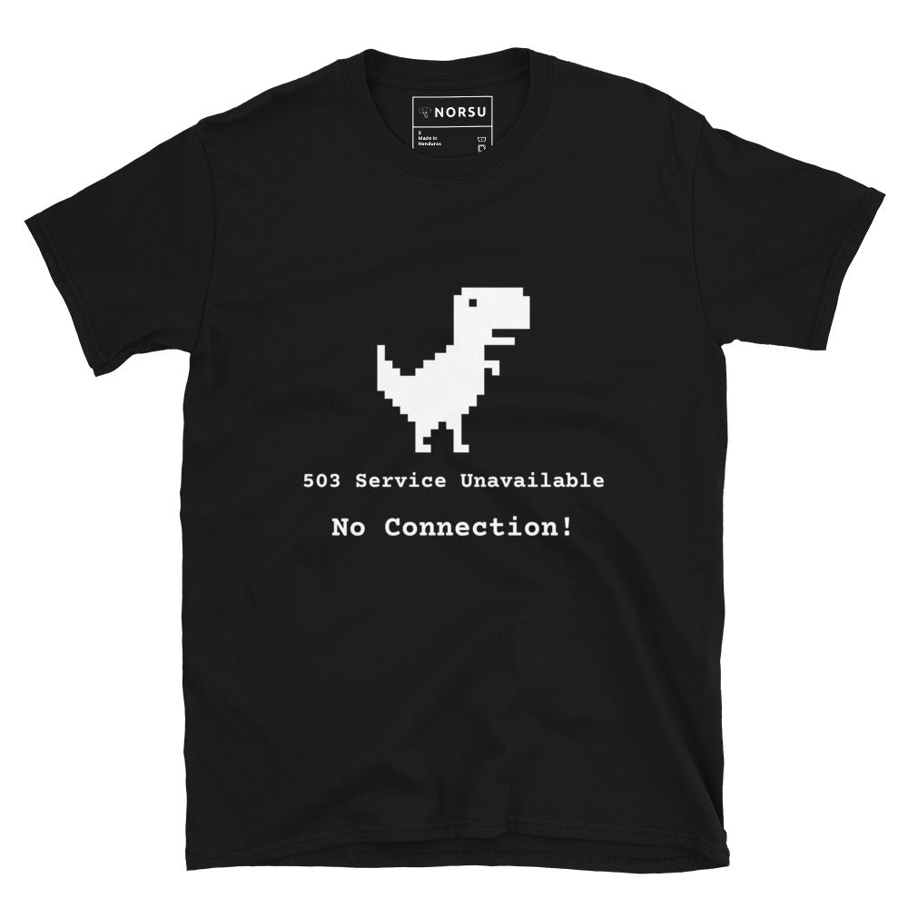 Μαύρο Ανδρικό T-shirt - Server Error 503, No Connection