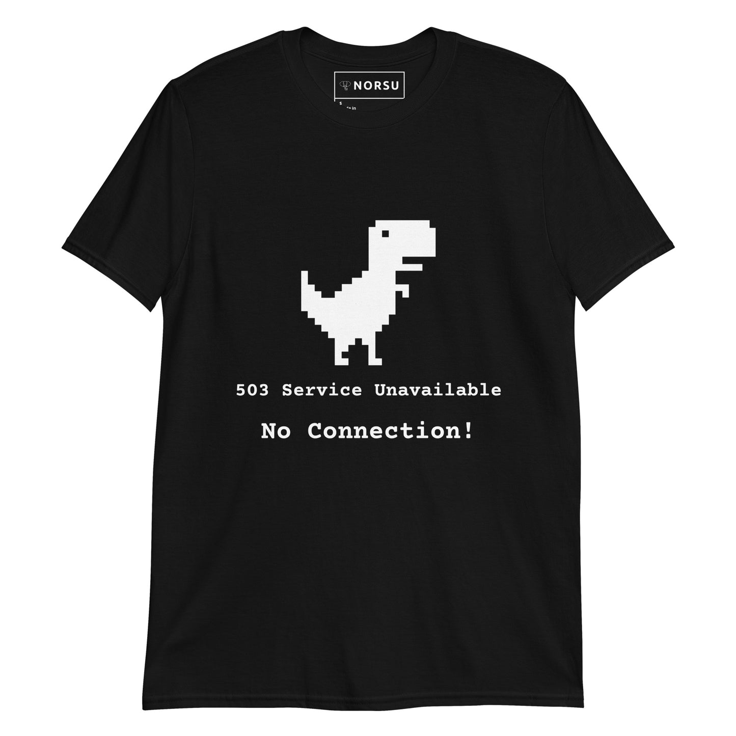 Μαύρο Ανδρικό T-shirt - Server Error 503, No Connection