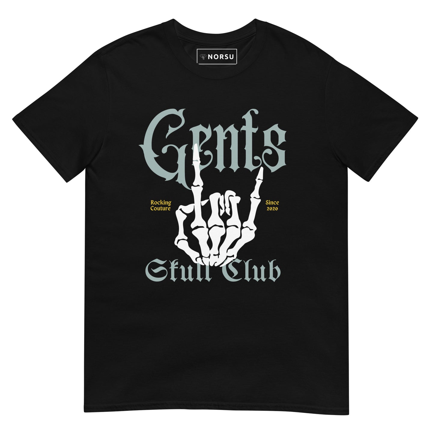 Λευκό Ανδρικό T-shirt - Gents Skull Club Πράσινο