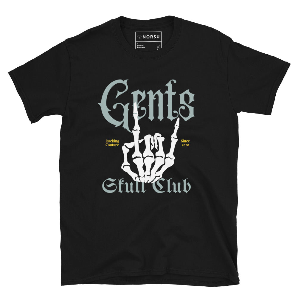 Λευκό Ανδρικό T-shirt - Gents Skull Club Πράσινο