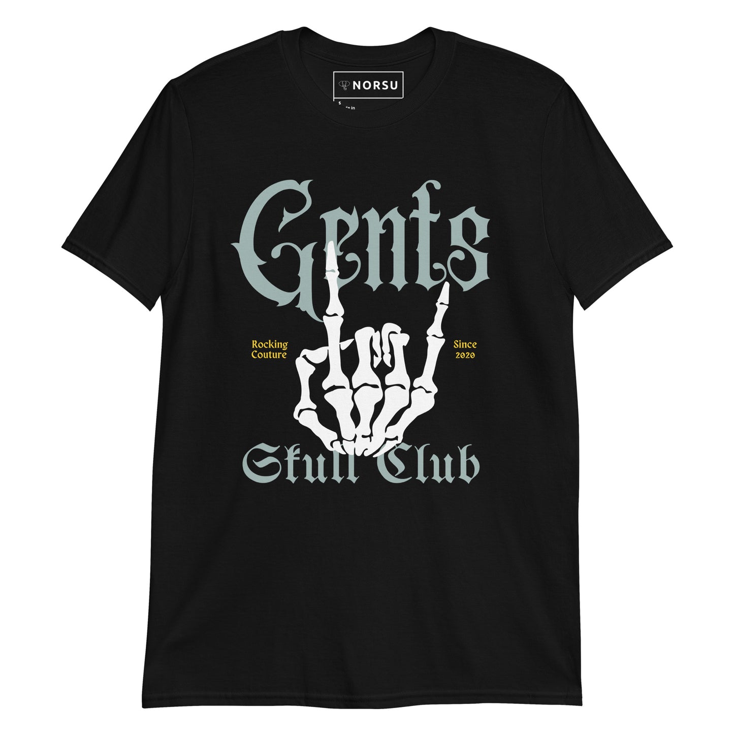 Λευκό Ανδρικό T-shirt - Gents Skull Club Πράσινο