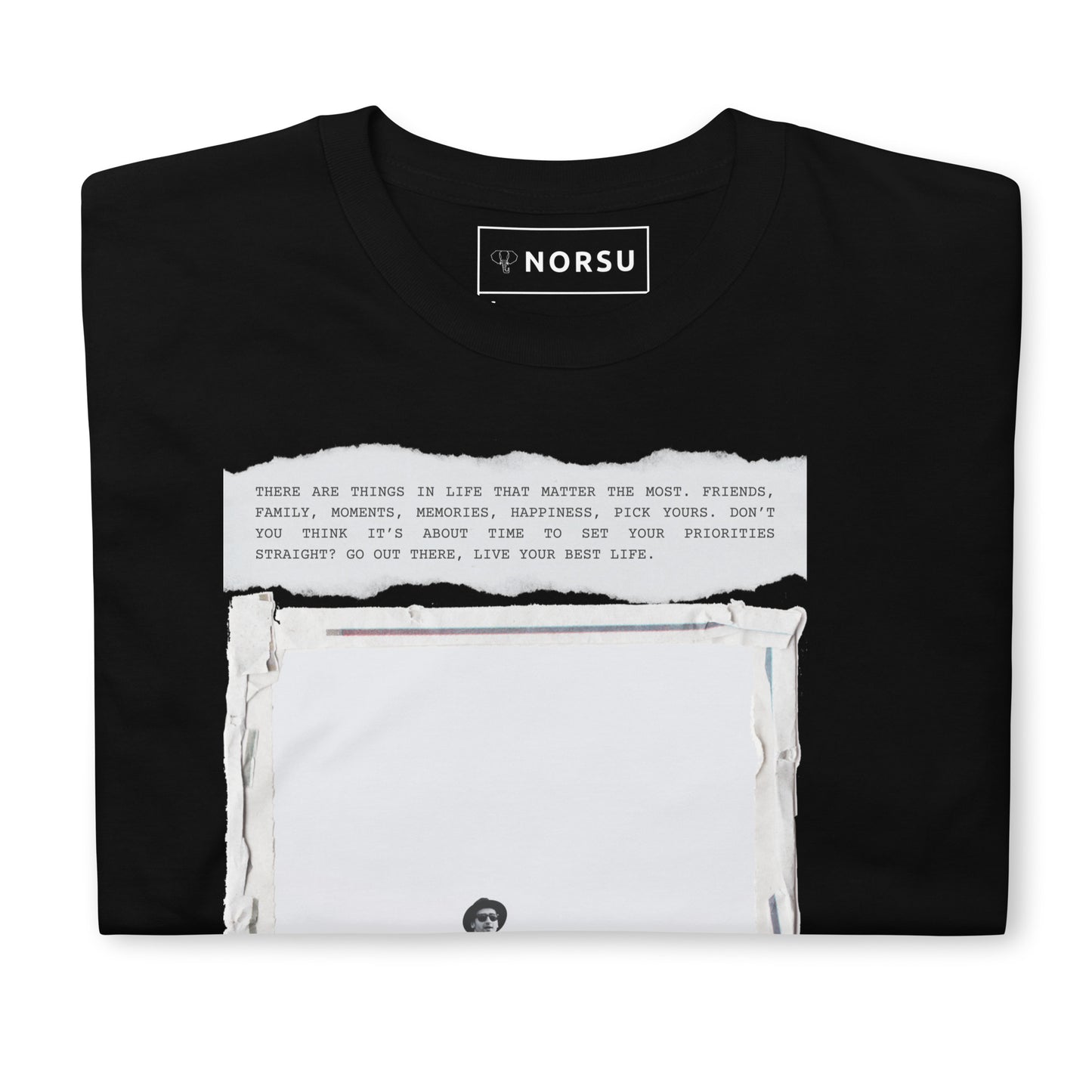 Μαύρο Ανδρικό T-shirt - Living The Life