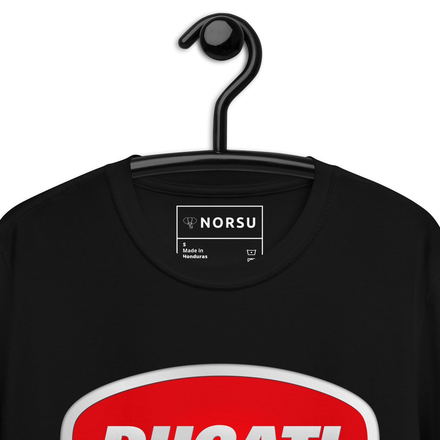 Μαύρο Ανδρικό T-shirt - Ducati Logo Ασημί