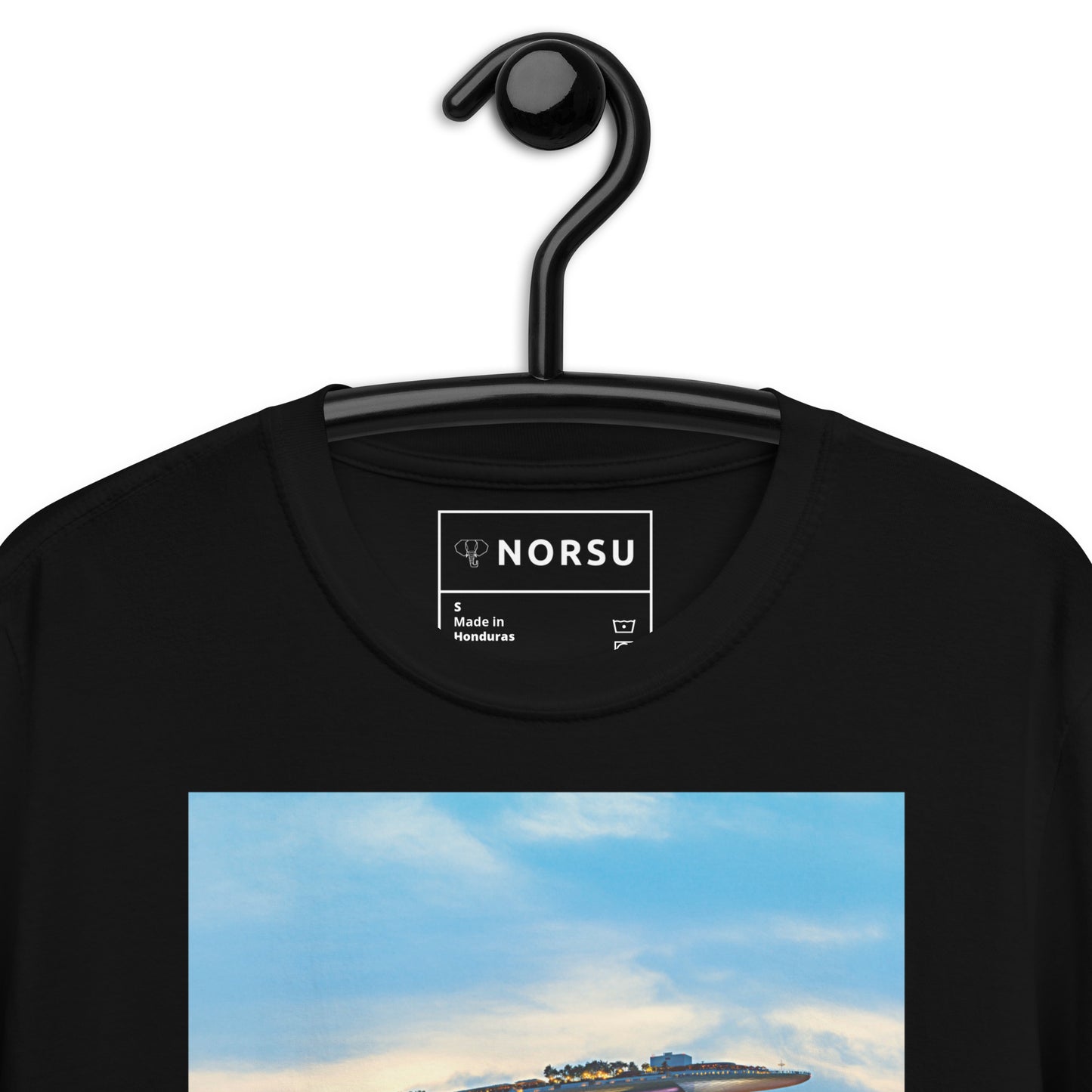 Μαύρο Ανδρικό T-shirt - Σιγκαπούρη Sky Park