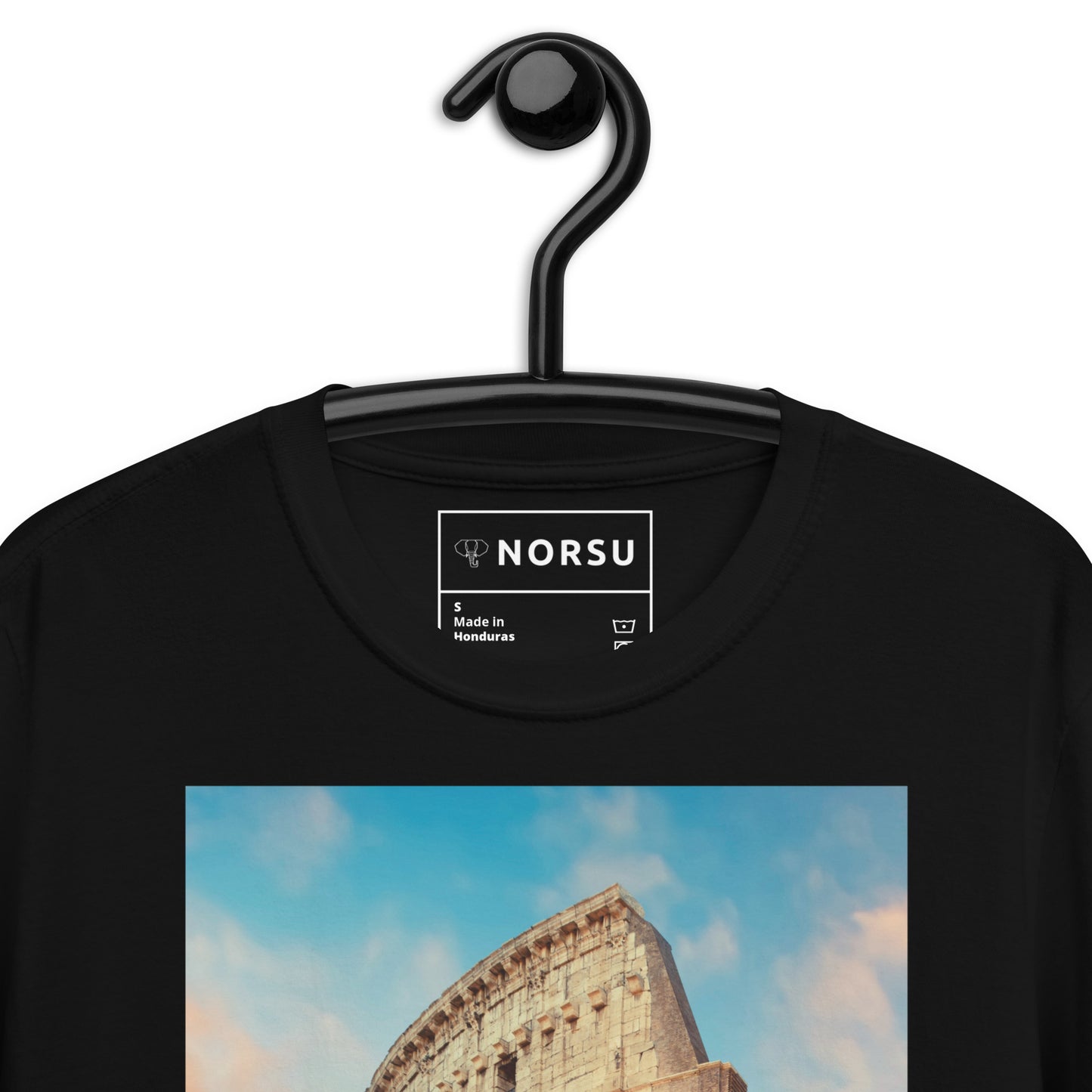 Μαύρο Ανδρικό T-shirt - Ρώμη Κολοσσαίο