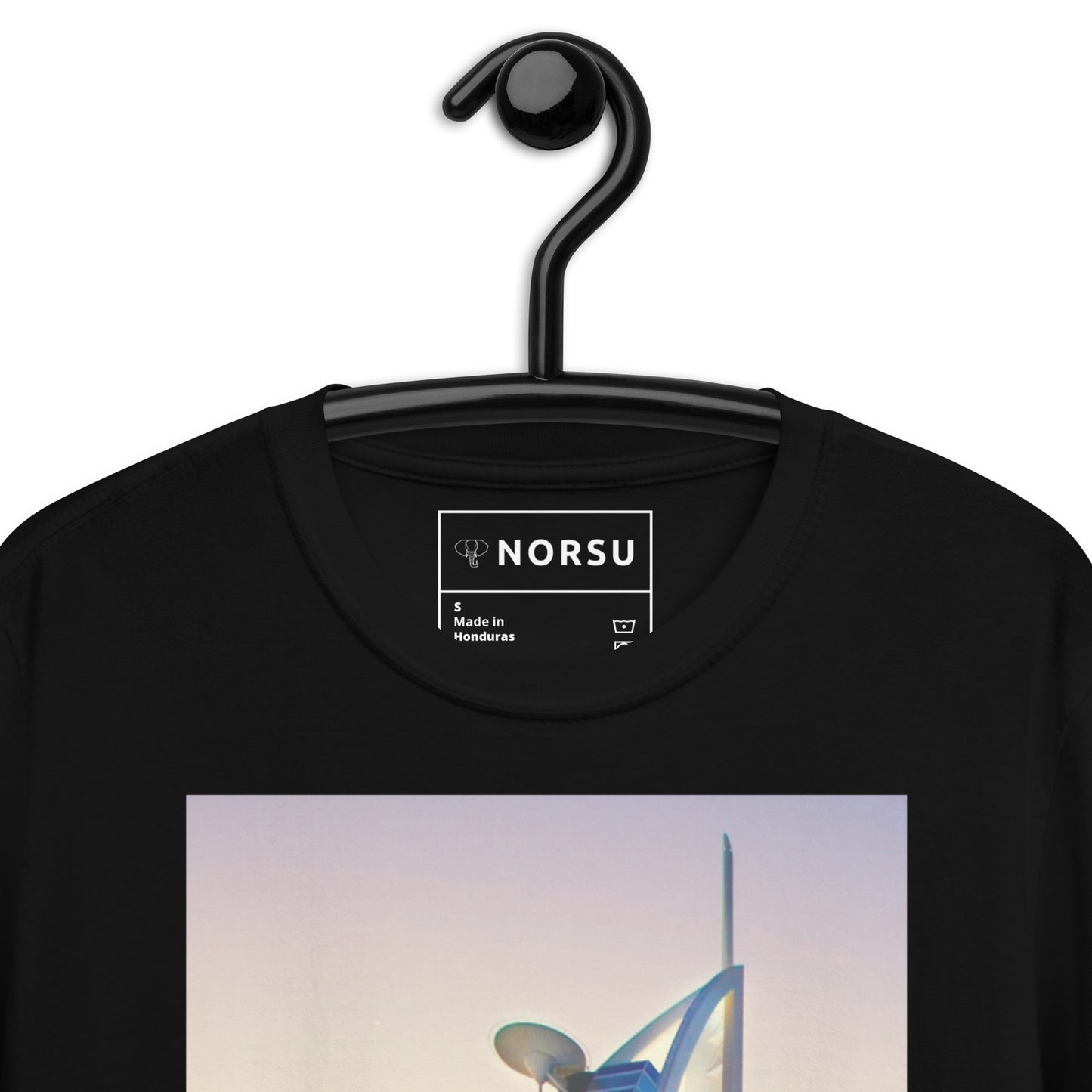 Μαύρο Ανδρικό T-shirt - Ντουμπάι Burj Al Arab