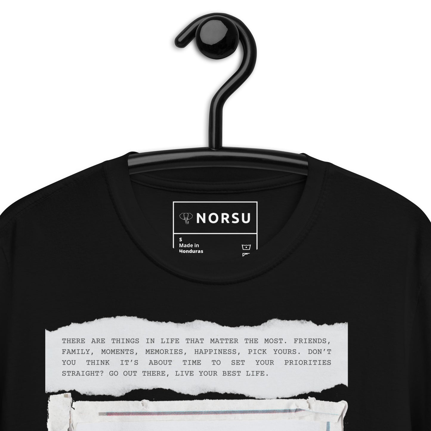 Μαύρο Ανδρικό T-shirt - Living The Life