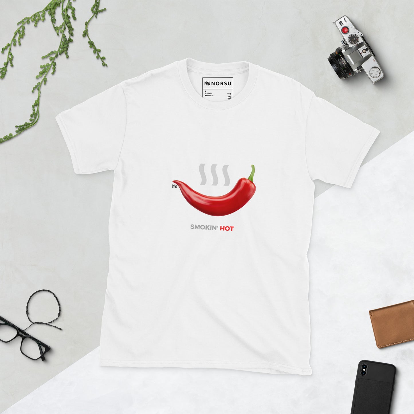 Camiseta blanca para hombre - Smoking Hot