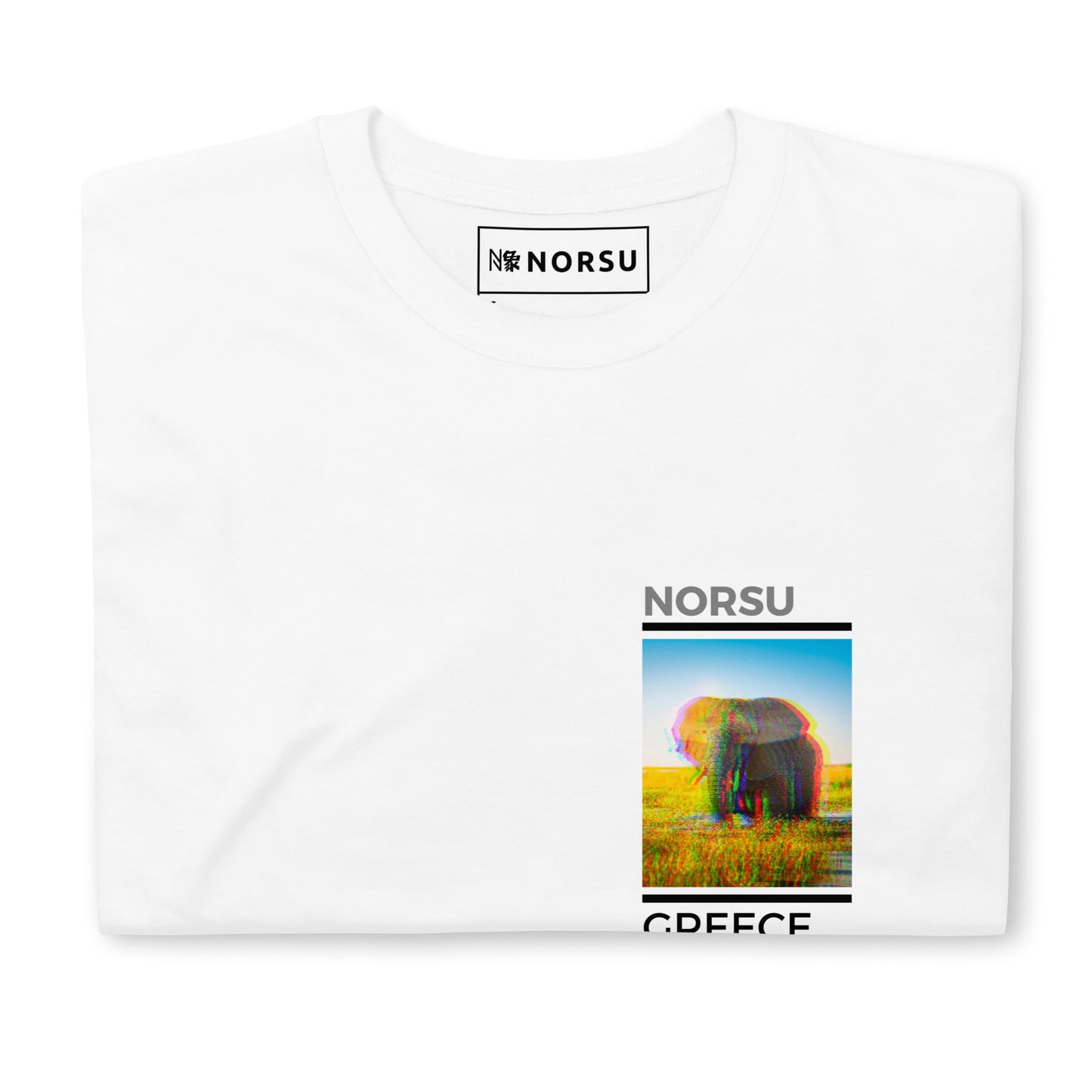 White Men's T-shirt - Elephant Greece, Japan, Finland, Sri Lanka