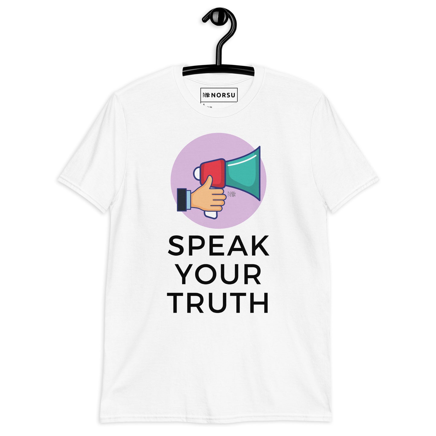 Λευκό Ανδρικό T-shirt - Speak your truth