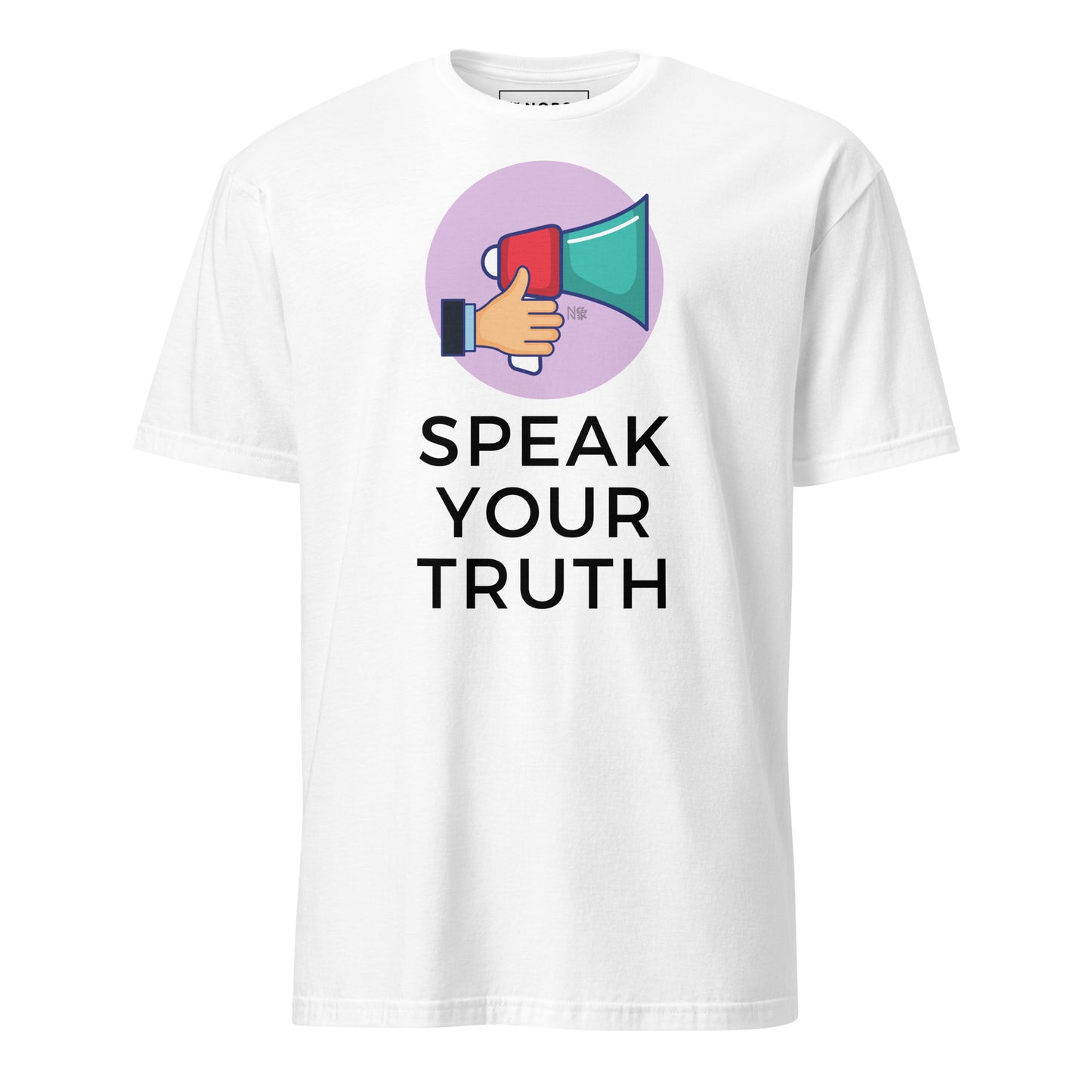 Λευκό Ανδρικό T-shirt - Speak your truth