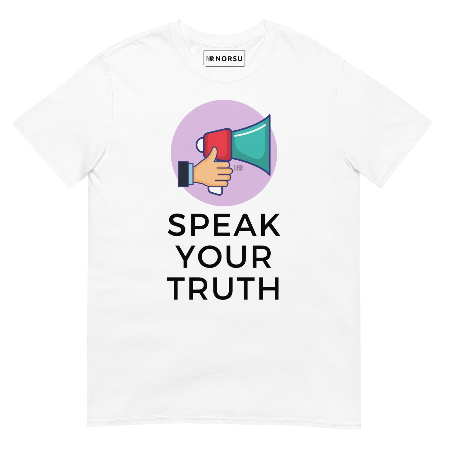 Λευκό Ανδρικό T-shirt - Speak your truth