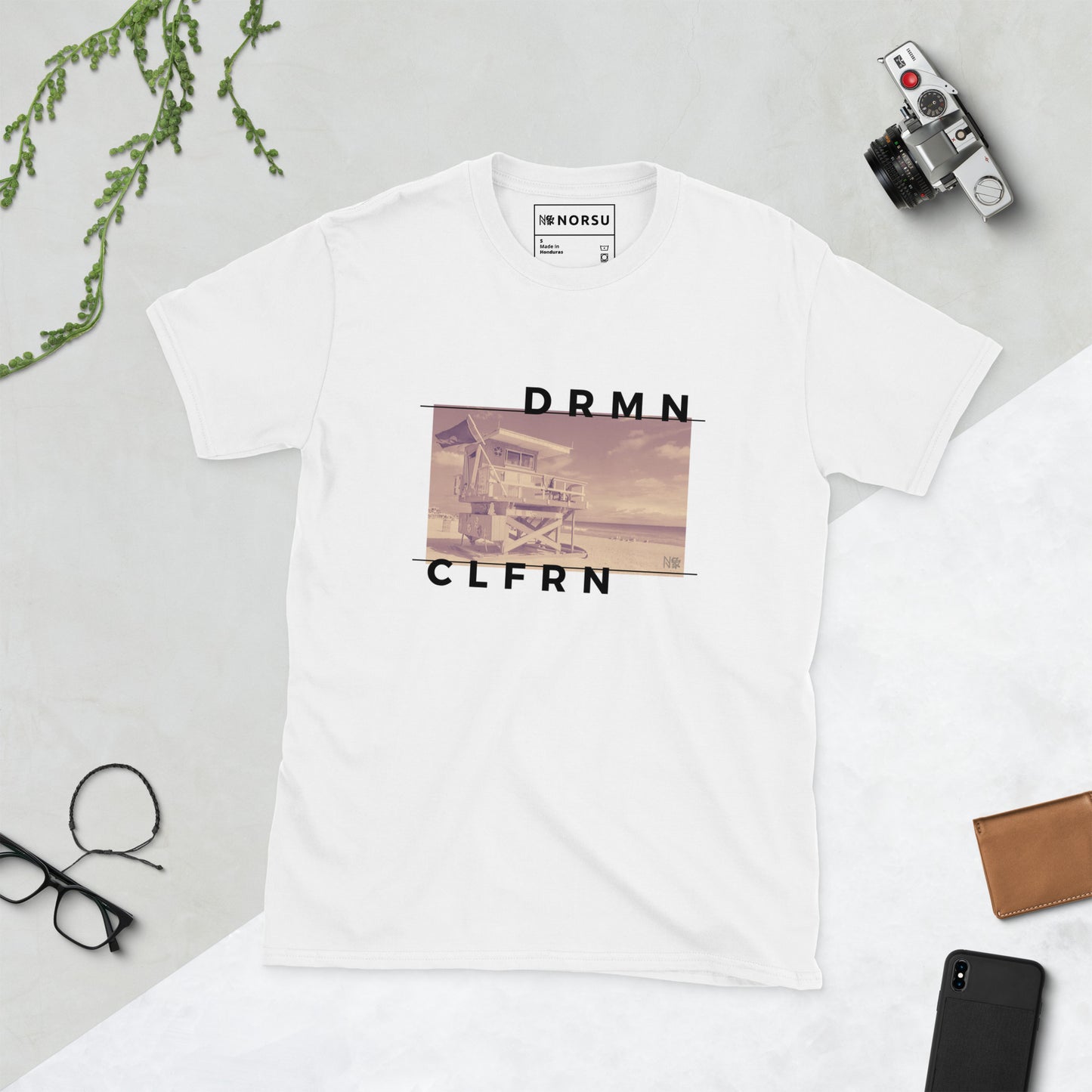 Λευκό Ανδρικό T-shirt - Dreamy Californication