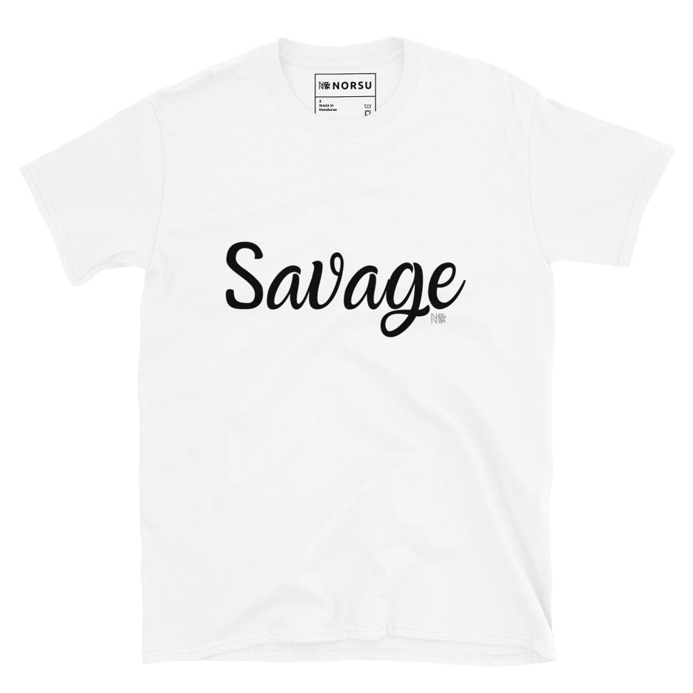 Λευκό Ανδρικό T-shirt - Savage