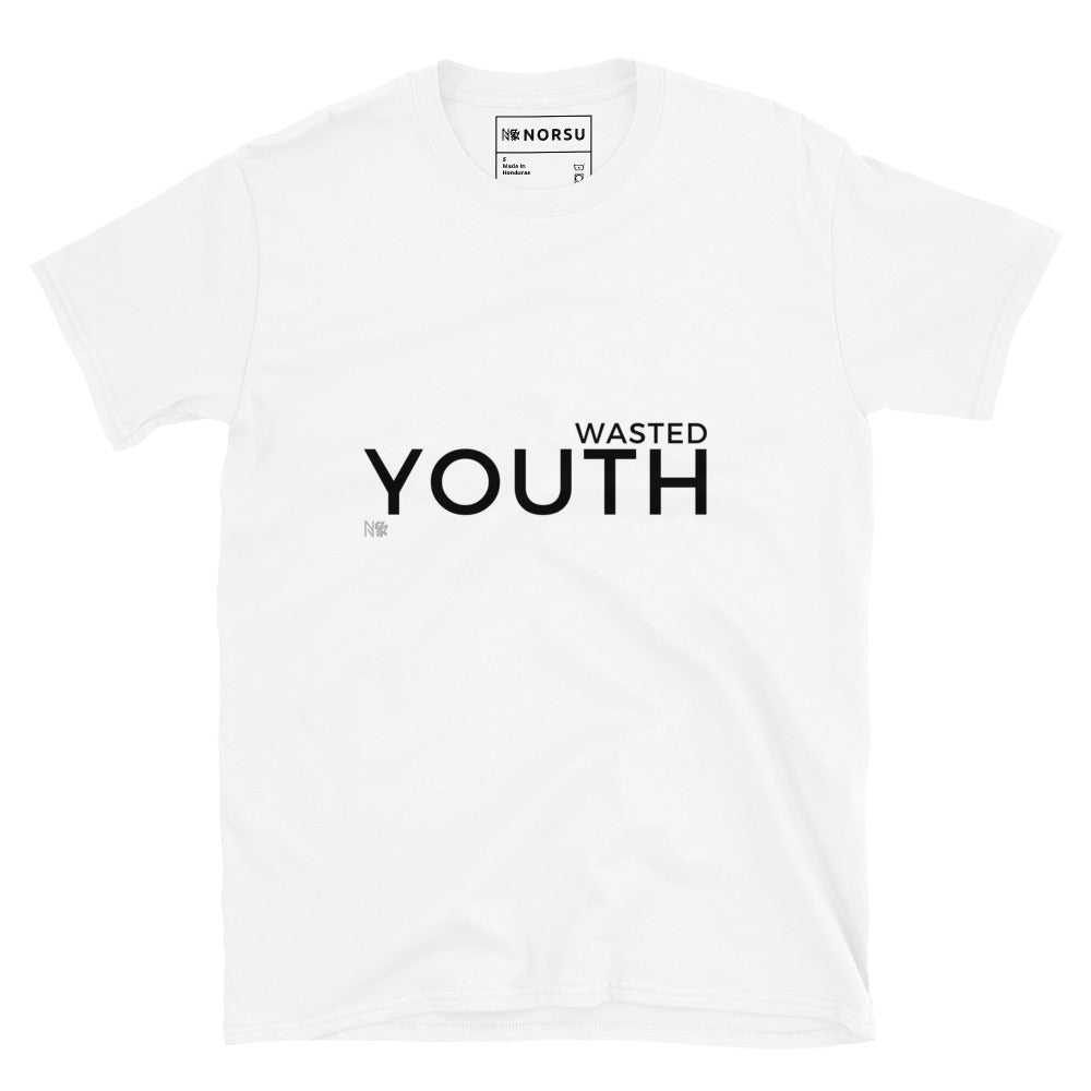 Λευκό Ανδρικό T-shirt - Wasted Youth