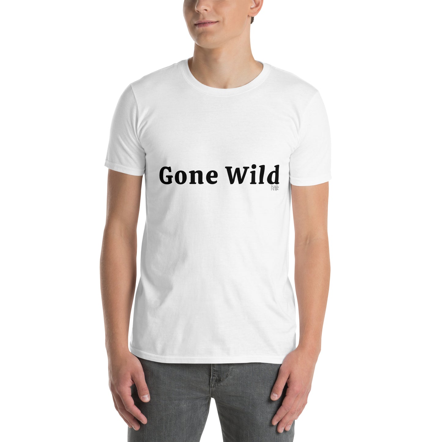 Λευκό Ανδρικό T-shirt - Gone Wild