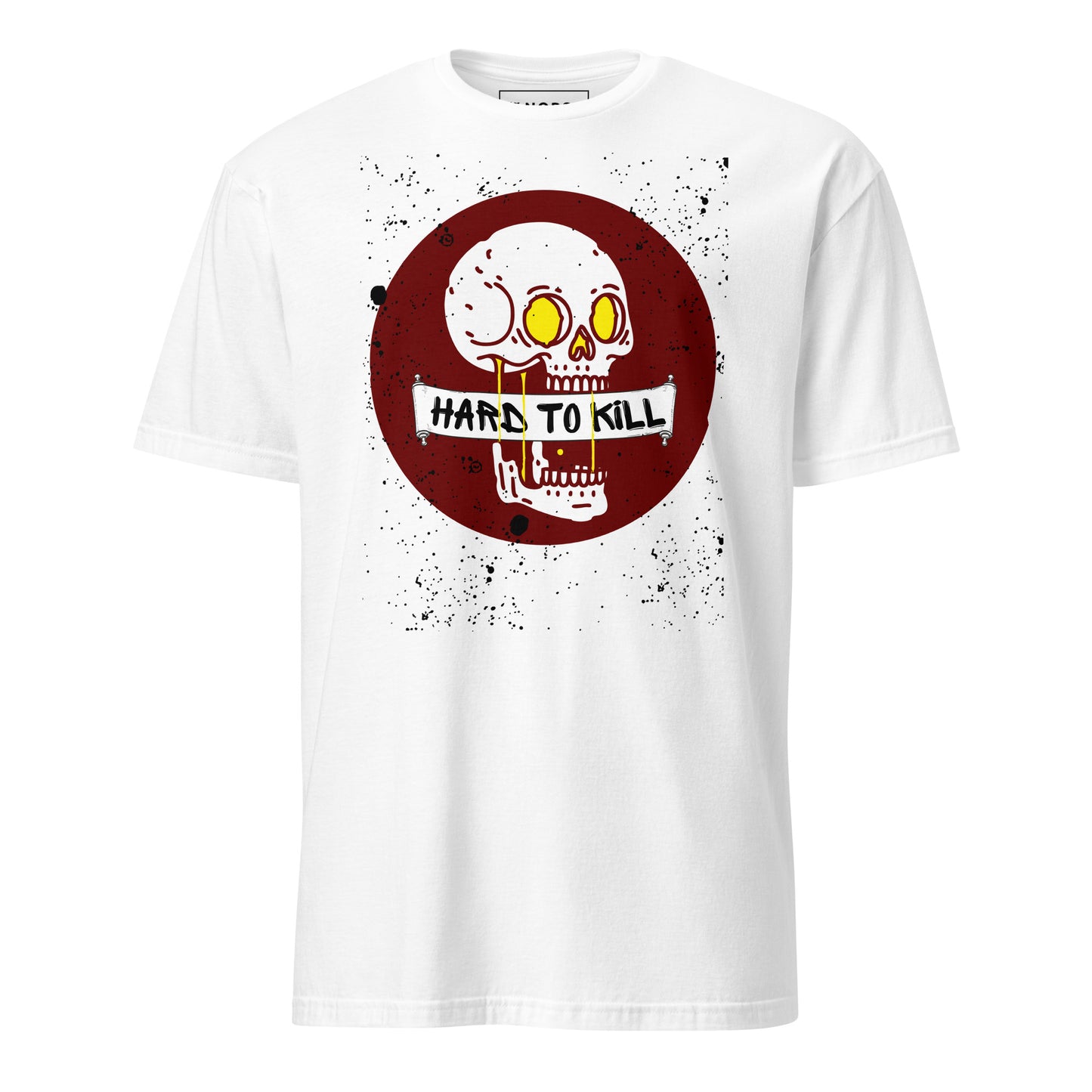 White Men's T-shirt - Skull Hard to K*ll