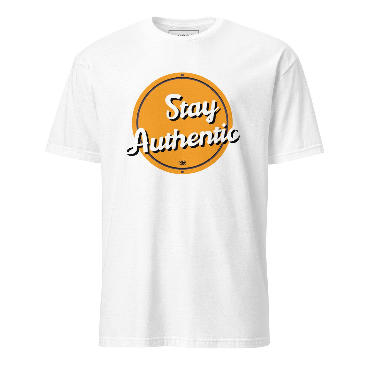 Λευκό Ανδρικό T-shirt - Stay Authentic