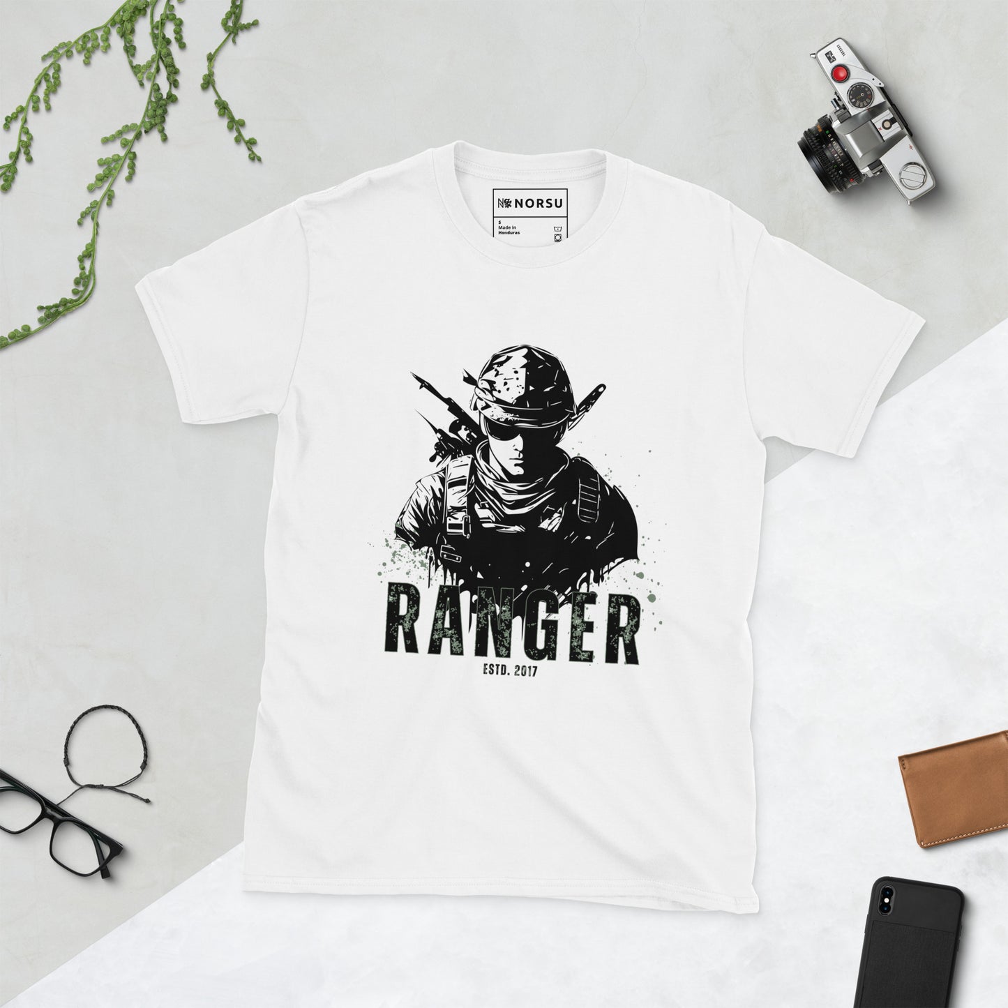 Λευκό Ανδρικό T-shirt - Ranger