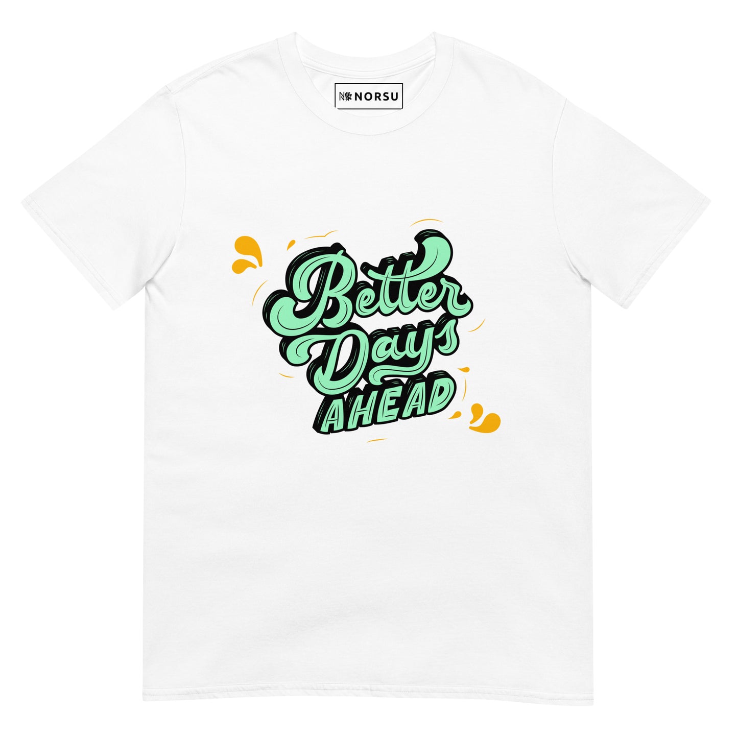 Λευκό Ανδρικό T-shirt - Better Days Ahead Graffiti