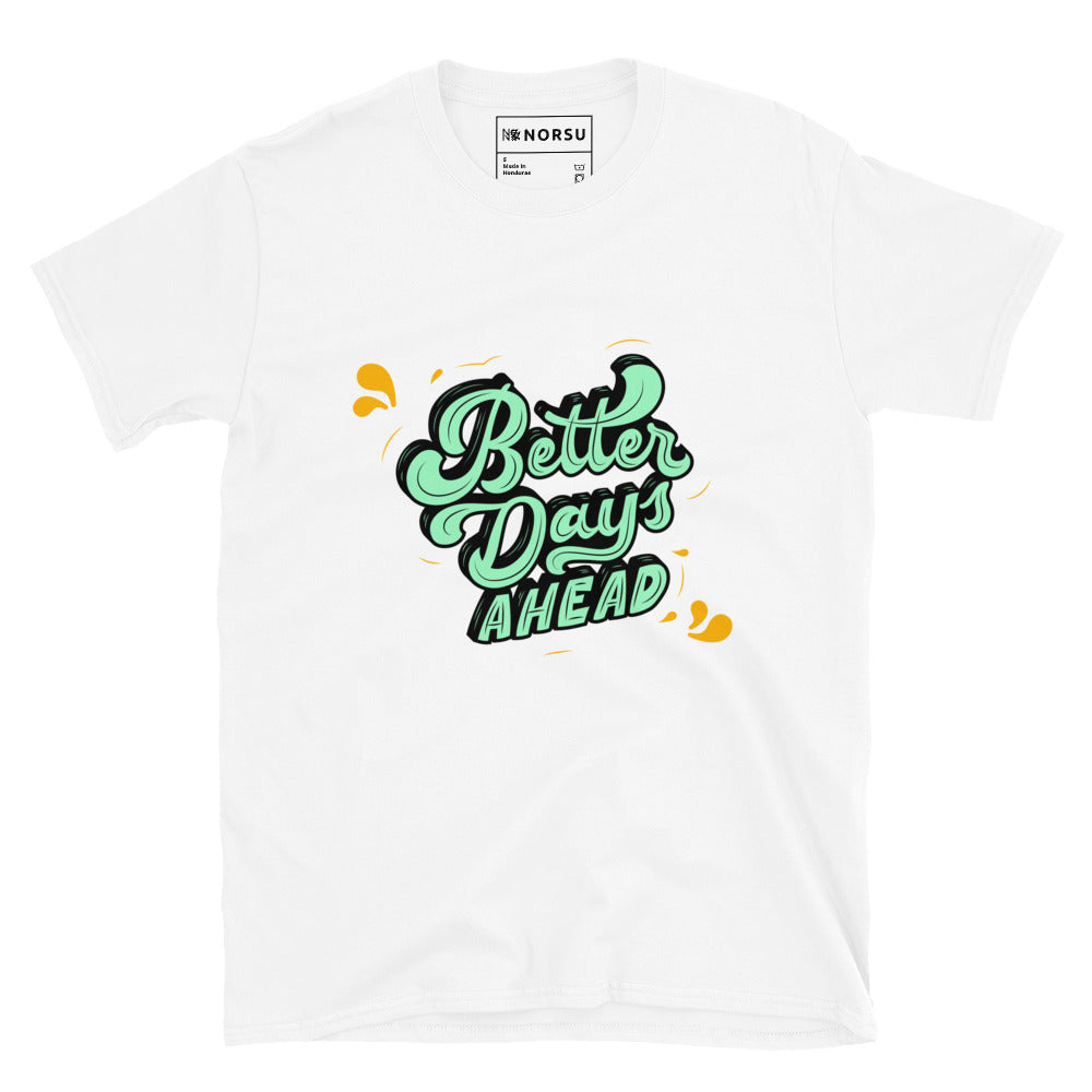 Λευκό Ανδρικό T-shirt - Better Days Ahead Graffiti