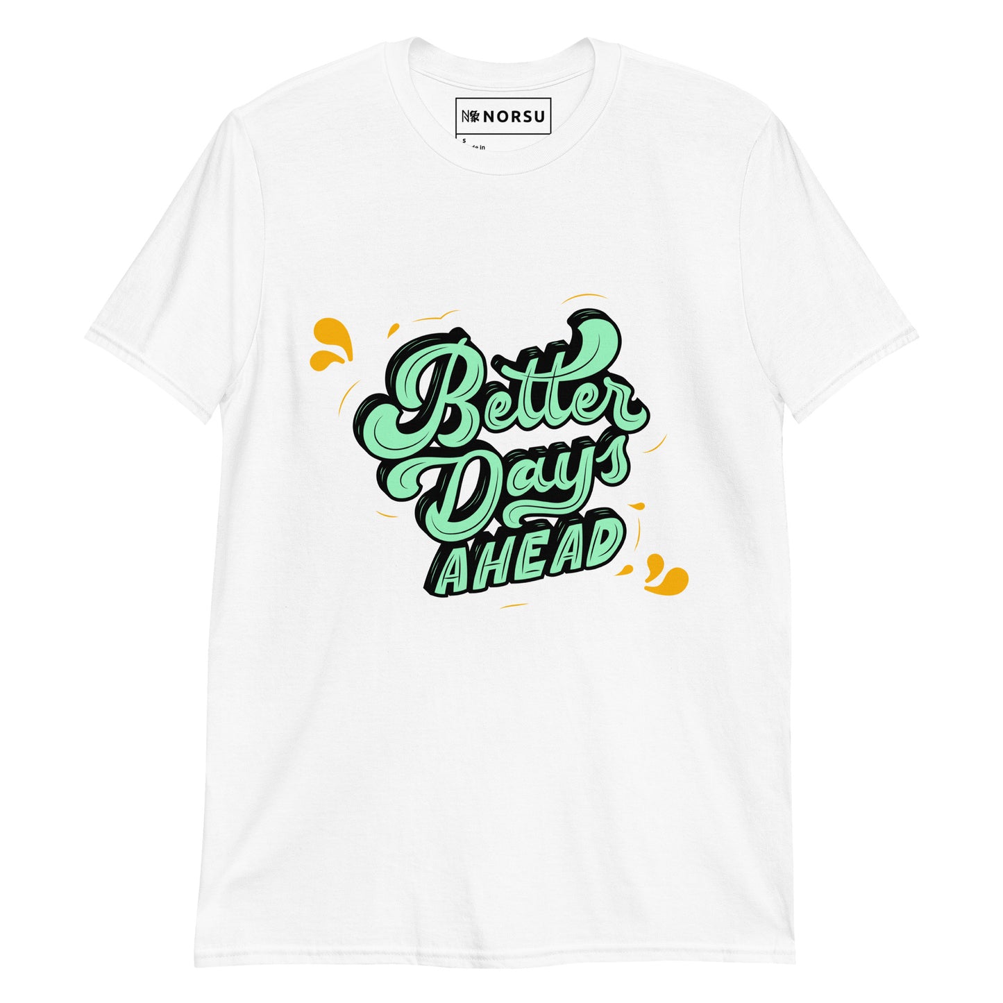 Λευκό Ανδρικό T-shirt - Better Days Ahead Graffiti