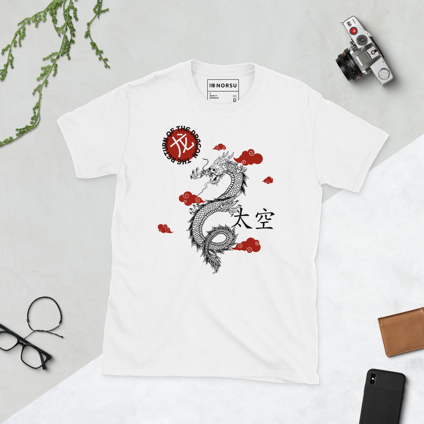 Λευκό Ανδρικό T-shirt - Return Of The Dragon