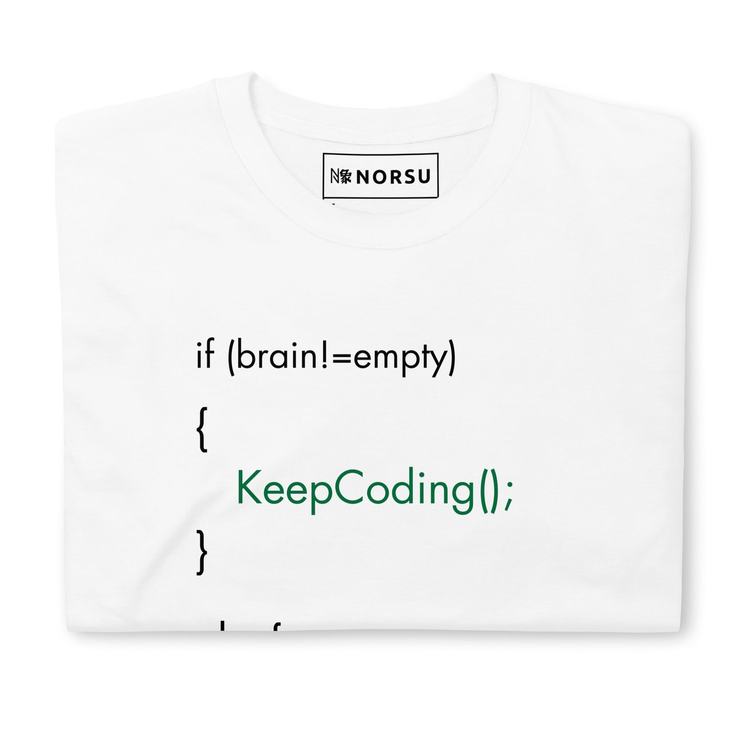Λευκό Ανδρικό T-shirt - JavaScript Function Keep Coding