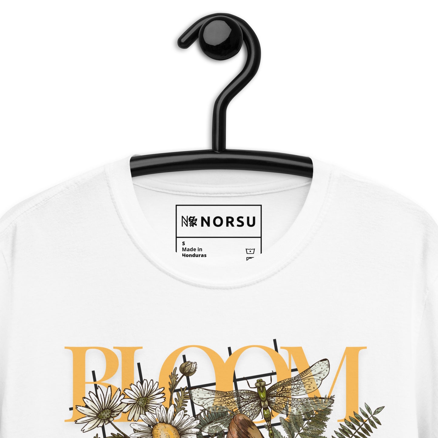 Λευκό Ανδρικό T-shirt - Νεκροκεφαλή Skull Bloom
