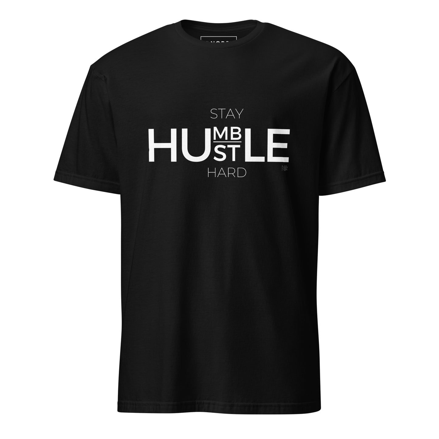 Μαύρο Ανδρικό T-shirt - Stay Humble, Hustle Hard