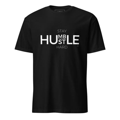 Μαύρο Ανδρικό T-shirt - Stay Humble, Hustle Hard