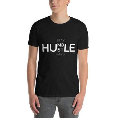 Μαύρο Ανδρικό T-shirt - Stay Humble, Hustle Hard