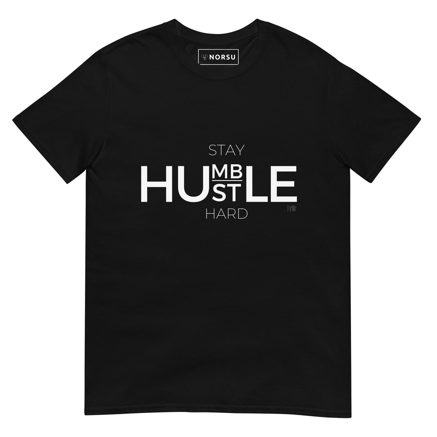 Μαύρο Ανδρικό T-shirt - Stay Humble, Hustle Hard