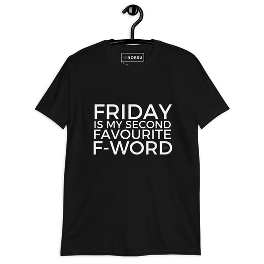 Μαύρο Ανδρικό T-shirt - Friday is my second favourite F-Word