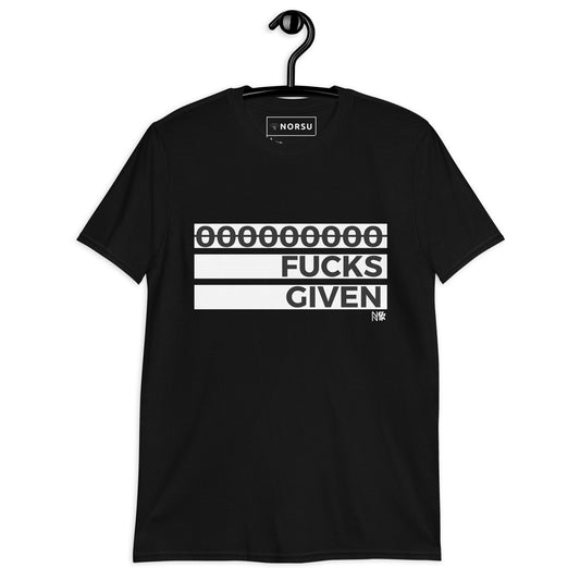 Μαύρο Ανδρικό T-shirt - Zero F*cks Given