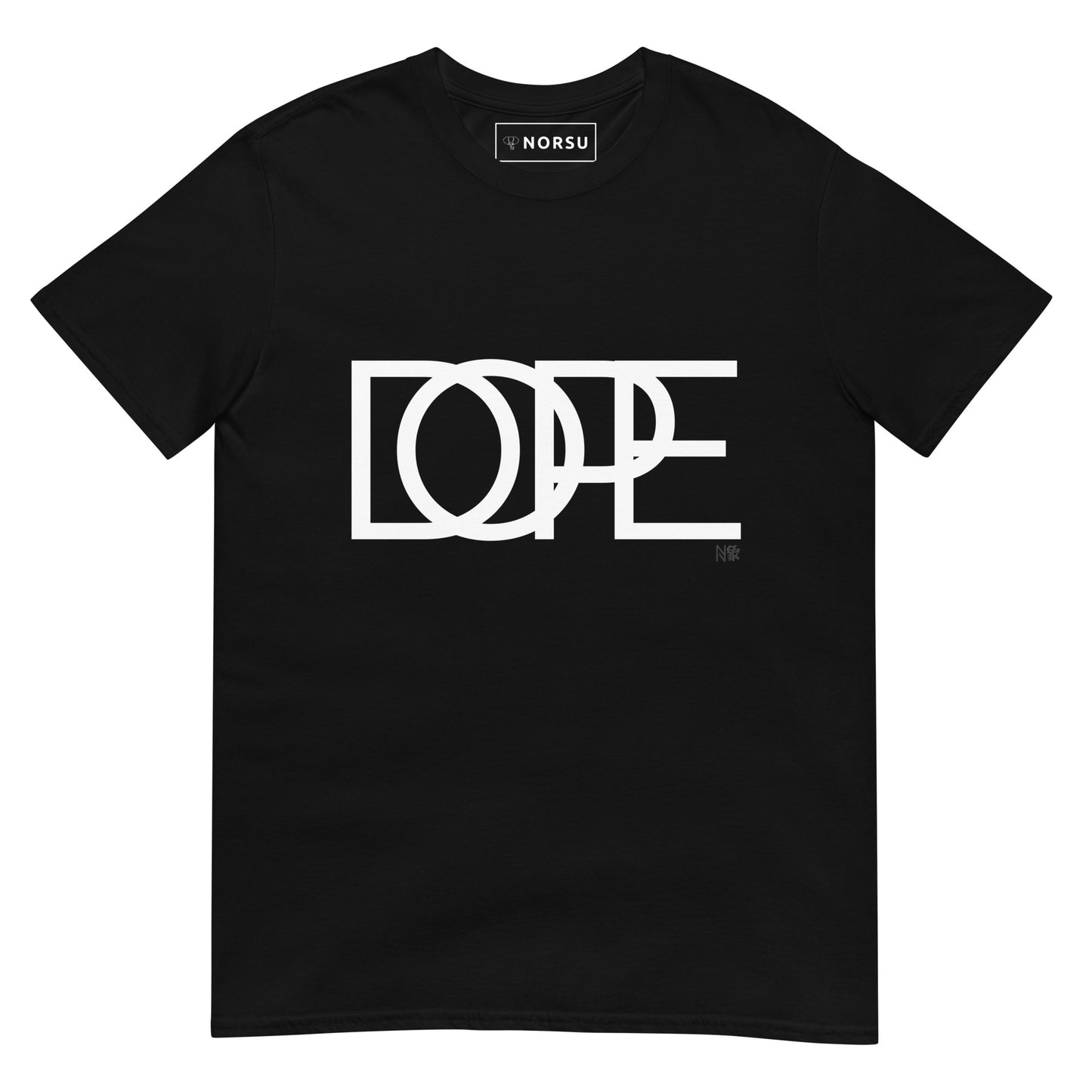 Μαύρο Ανδρικό T-shirt - Dope