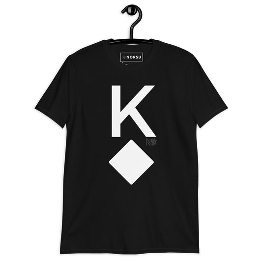 Μαύρο Ανδρικό T-shirt - Τραπουλόχαρτο Ρήγας Καρό King of Diamonds