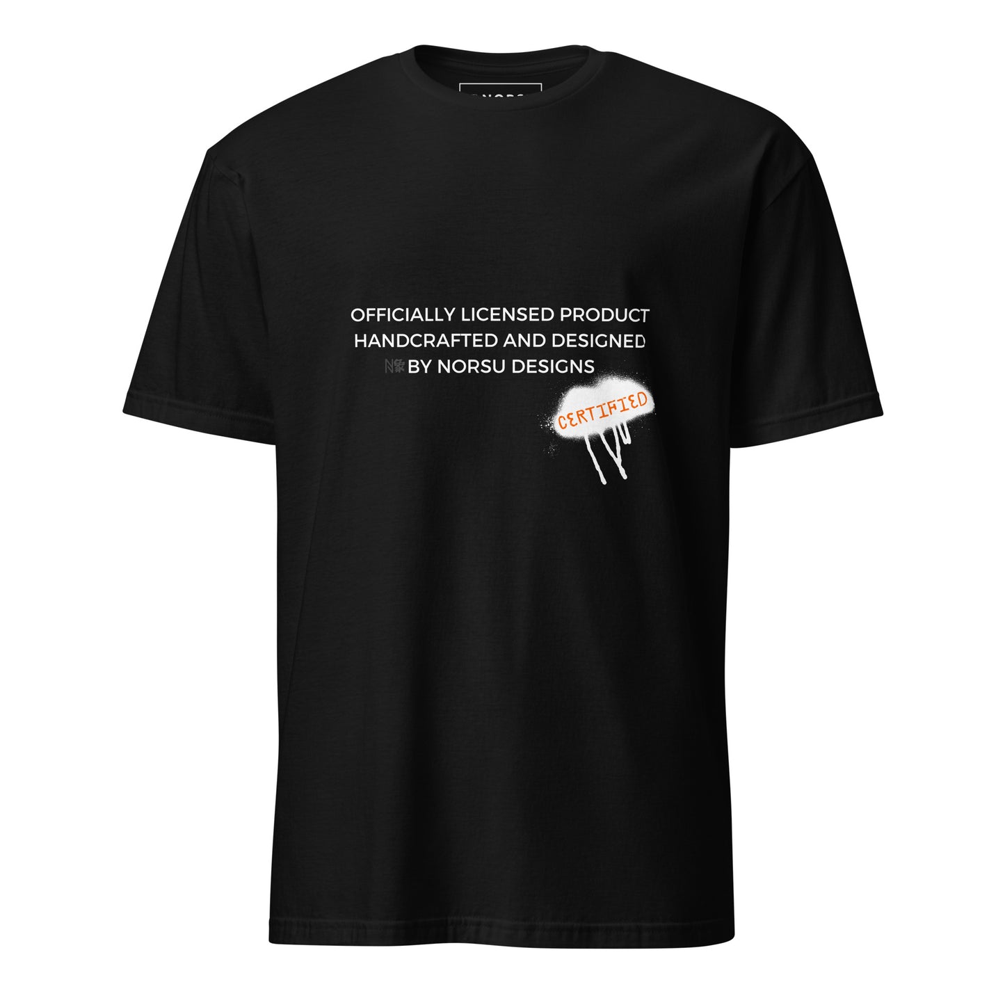 Μαύρο Ανδρικό T-shirt - Γκραφίτι Certified Norsu Designs