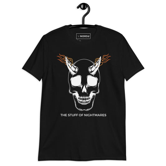 Μαύρο Ανδρικό T-shirt - Νεκροκεφαλή με Φωτιές Stuff of Nightmares