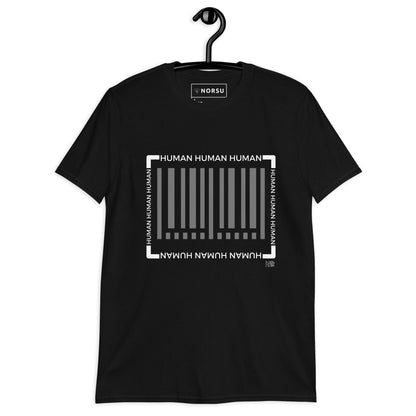 Μαύρο Ανδρικό T-shirt - Άνθρωπος Barcode