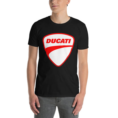 Μαύρο Ανδρικό T-shirt - Ducati Logo Λευκό