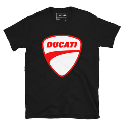 Μαύρο Ανδρικό T-shirt - Ducati Logo Λευκό