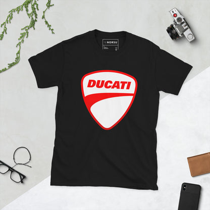 Μαύρο Ανδρικό T-shirt - Ducati Logo Λευκό