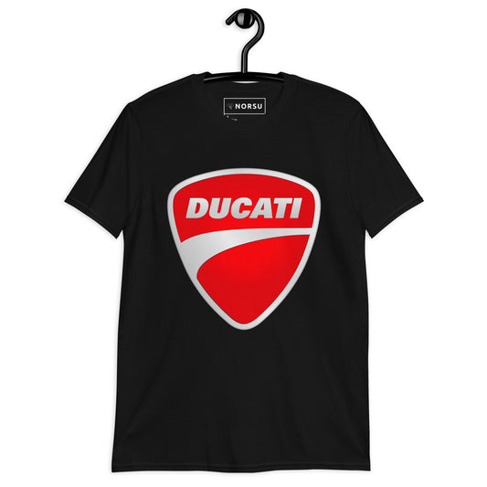 Μαύρο Ανδρικό T-shirt - Ducati Logo Ασημί