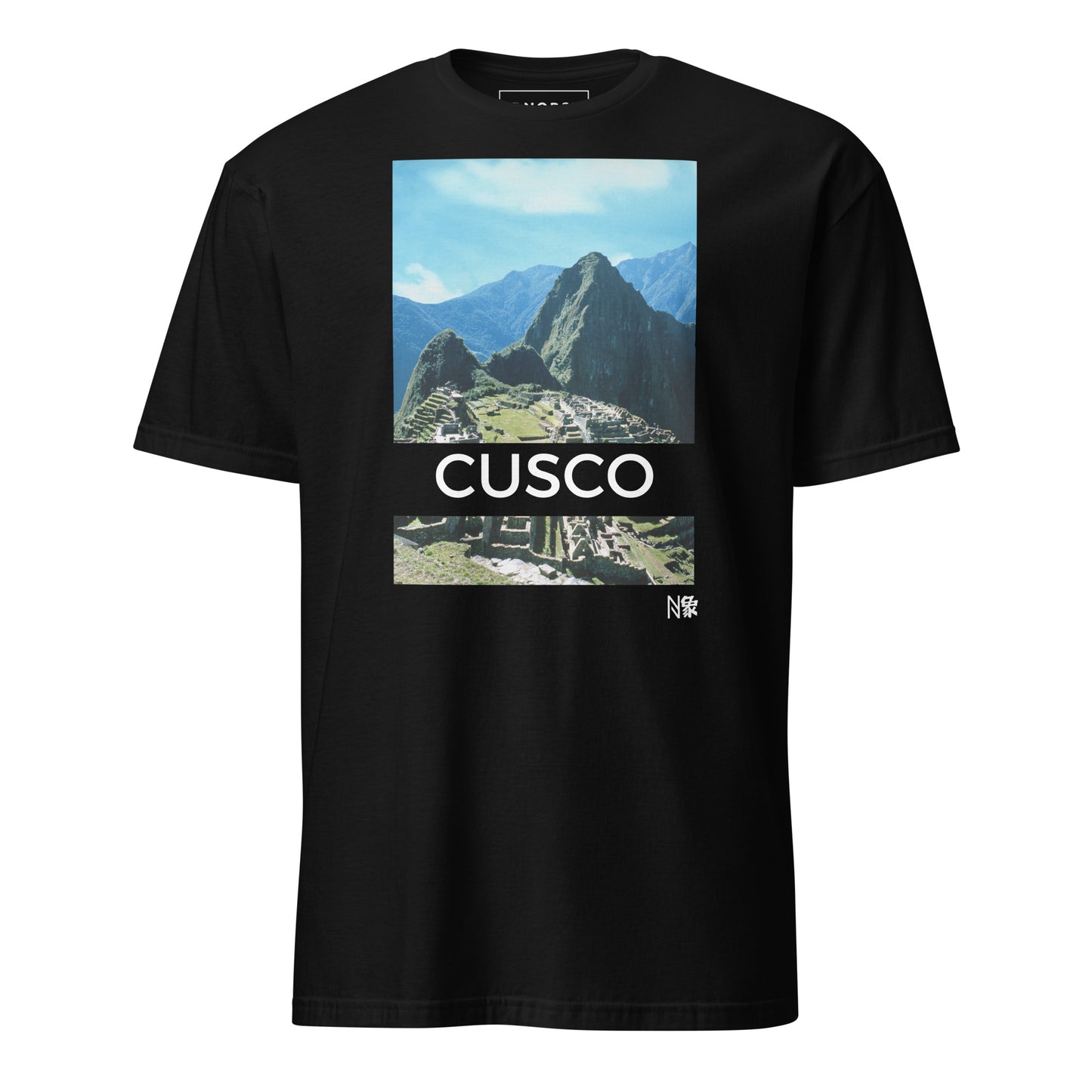 Μαύρο Ανδρικό T-shirt - Cusco Μάτσου Πίτσου Περού