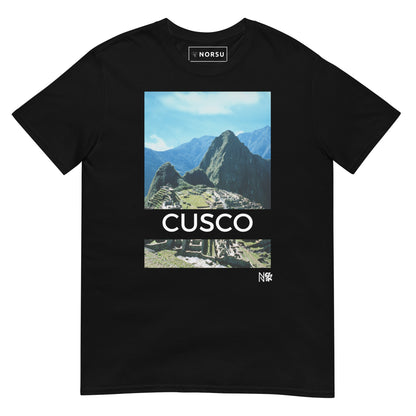 Μαύρο Ανδρικό T-shirt - Cusco Μάτσου Πίτσου Περού